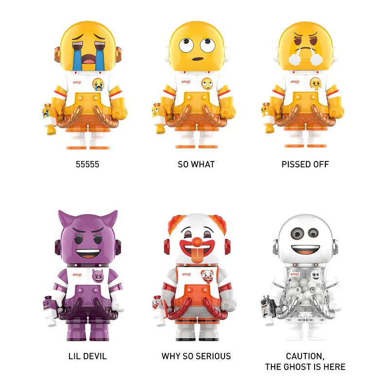POP MART MEGA SPACE MOLLY 100% × emoji™ Series 1 Blind Box
