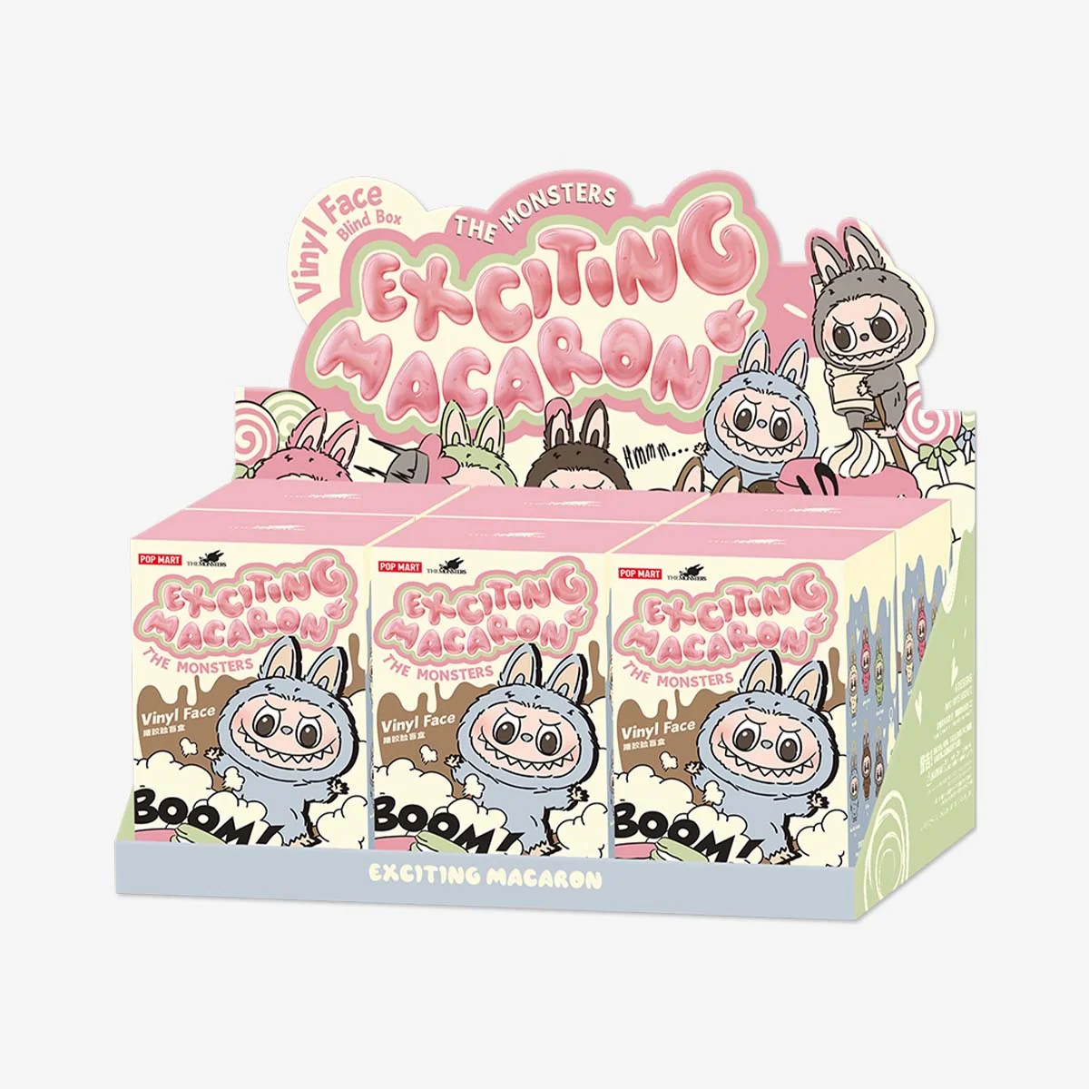 POP MART THE MONSTERS Labubu v1 - Exciting Macaron Vinyl Face 1 Blind Box