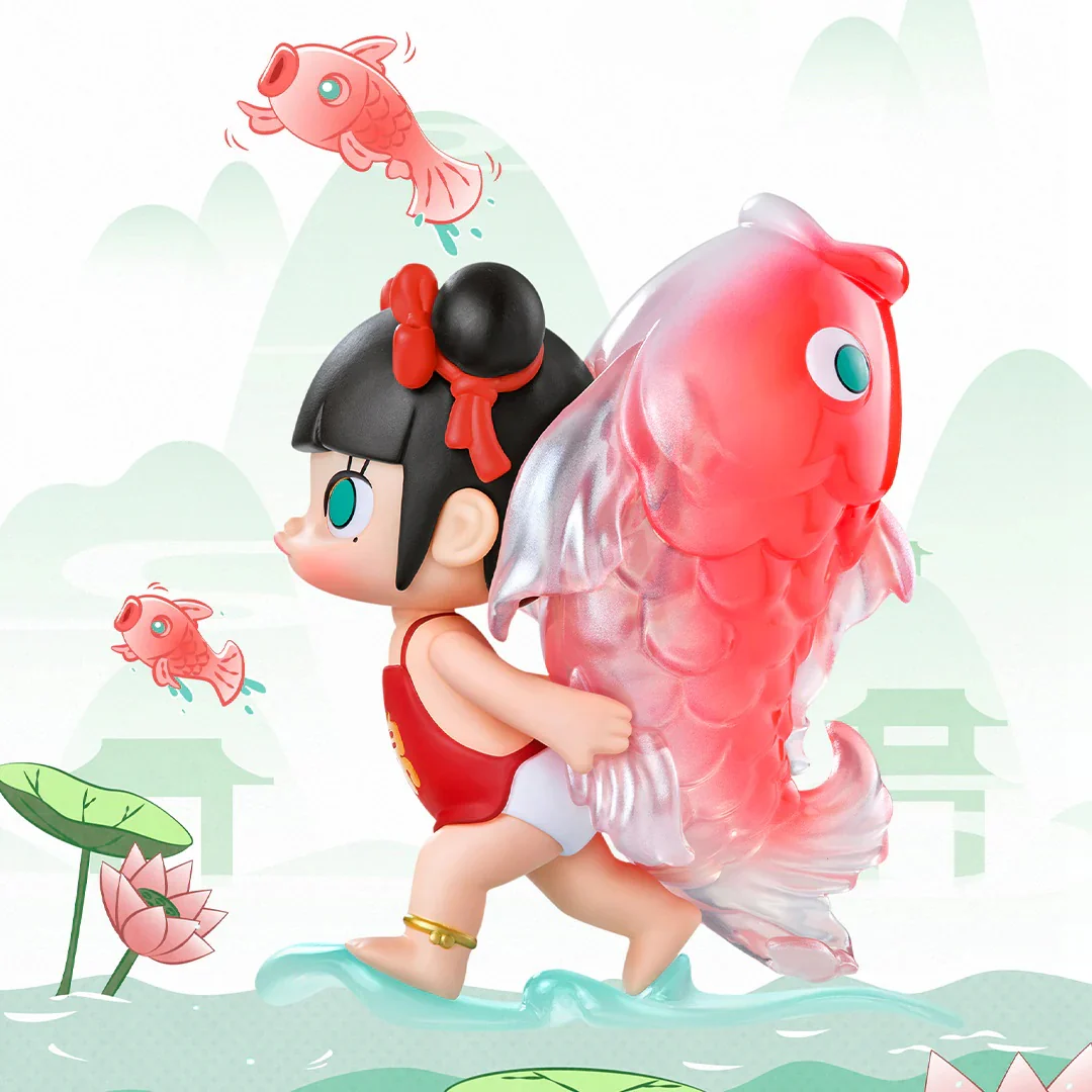 POP MART MOLLY & Koi 100% Figurine