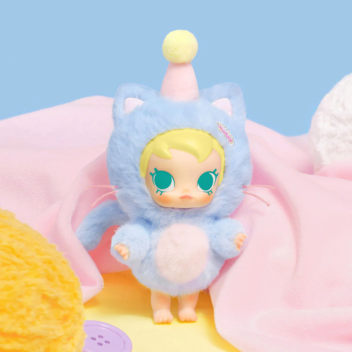POP MART Baby Molly Pocket Friends Series-Vinyl Plush Pendant 1 Sealed Case