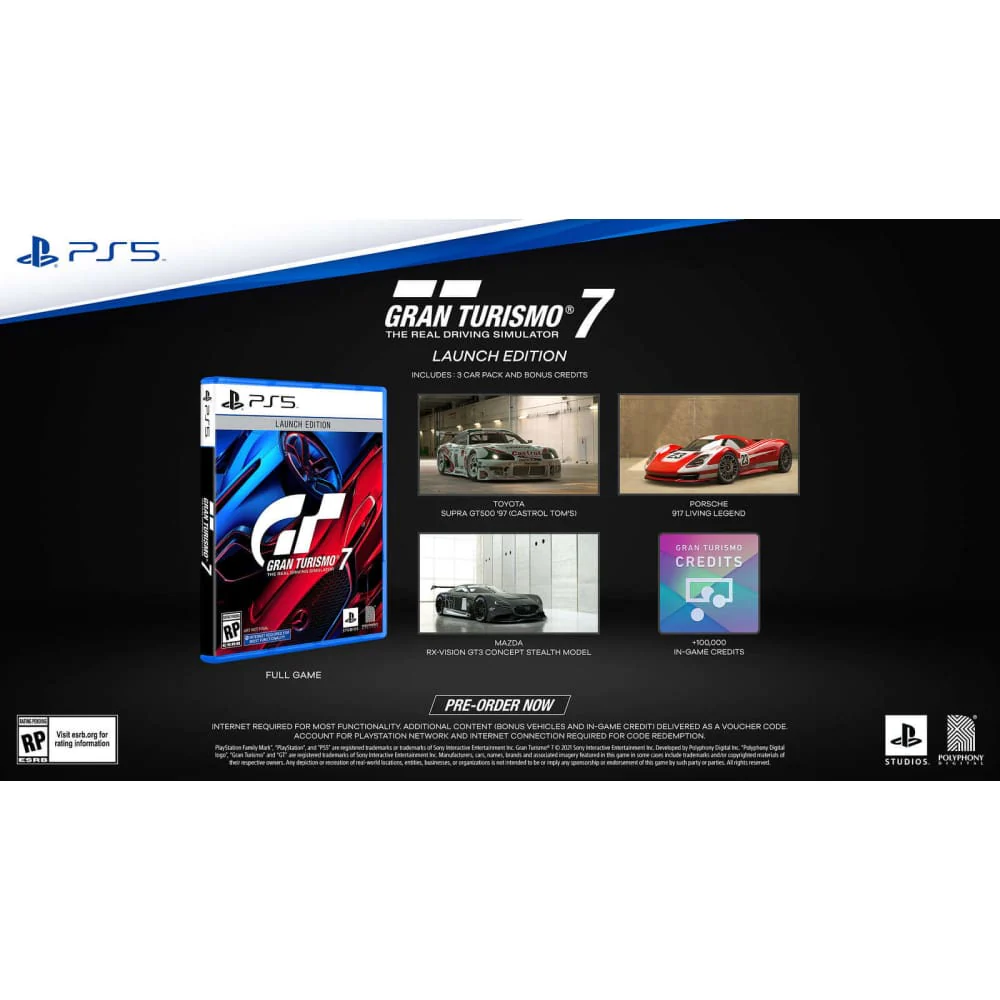 Gran Turismo 7 and Bonus Card Pack