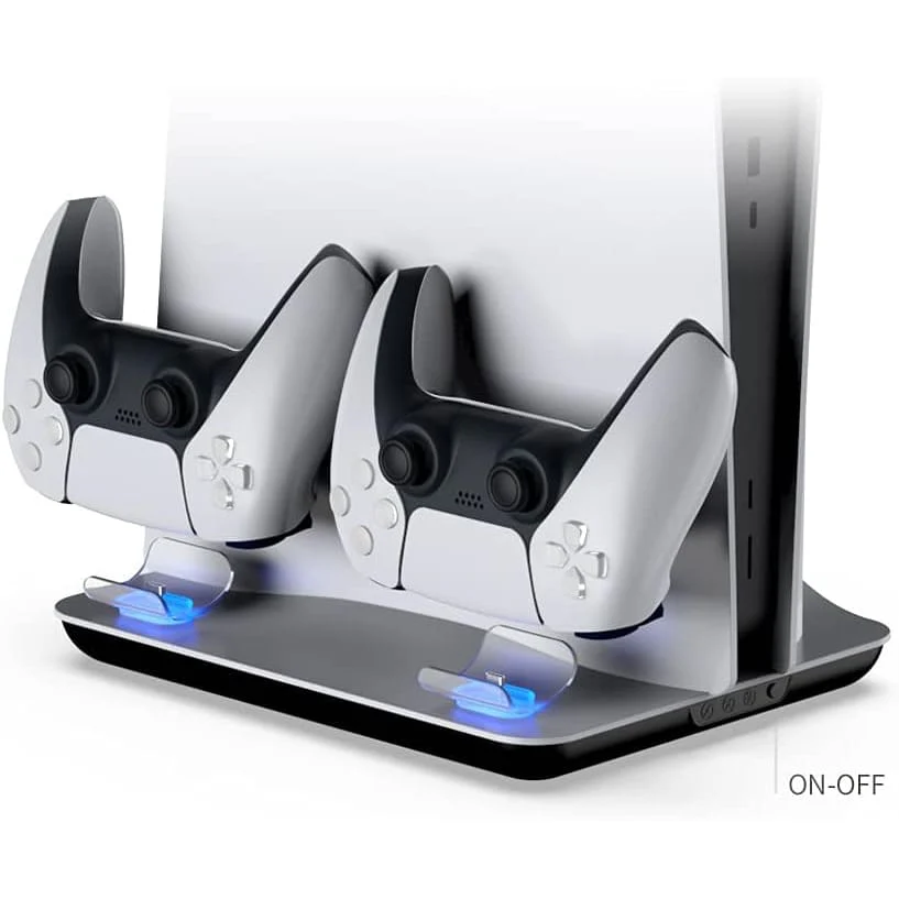 DOBE Cooling Stand for PS5 – (With Charging Dock & Storage)