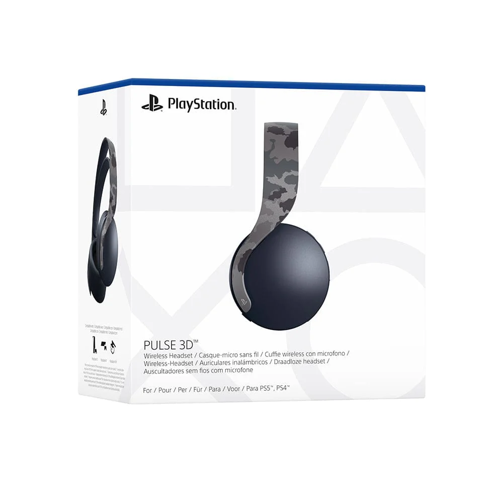 Sony Pulse 3D Wireless Headset -Gray Camouflage