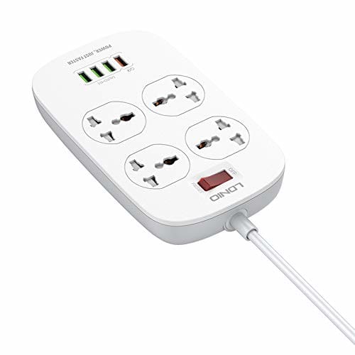 LDNIO Defender Series 4 Socket with 4 USB Port Hub