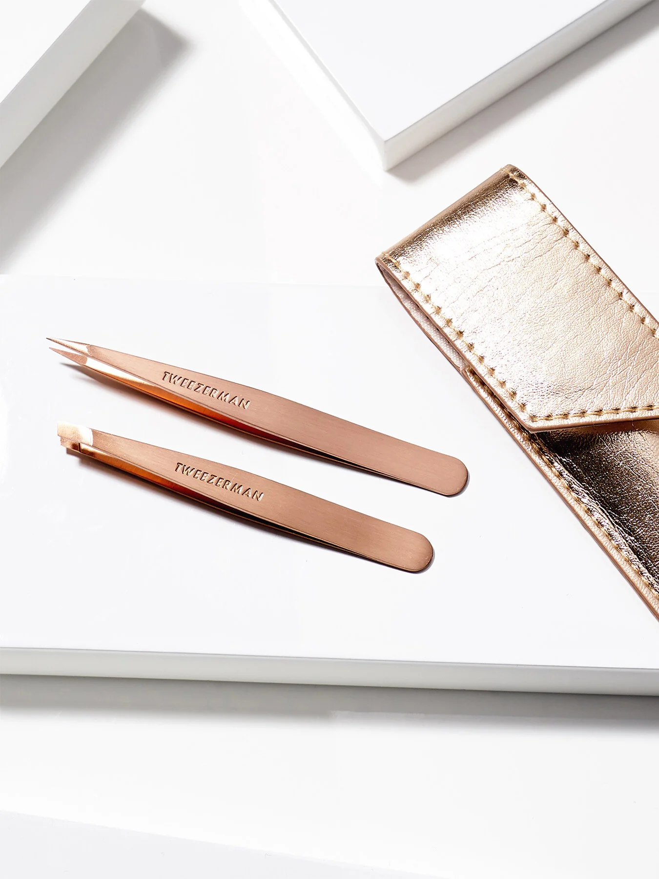 Rose Gold Petite Tweeze Set