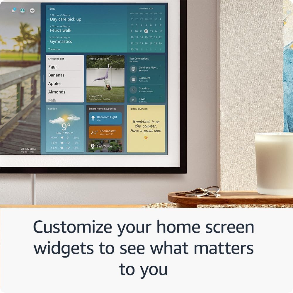 Echo Show 21 + Premium Adjustable Stand