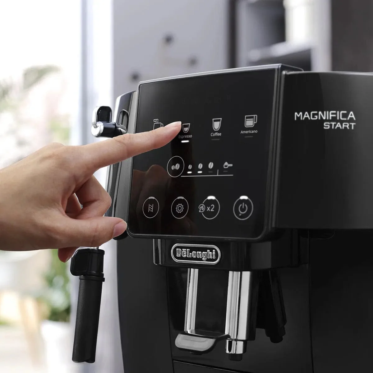 DeLonghi Magnifica Start Super Automatic Espresso Machine ECAM22022B (Black)