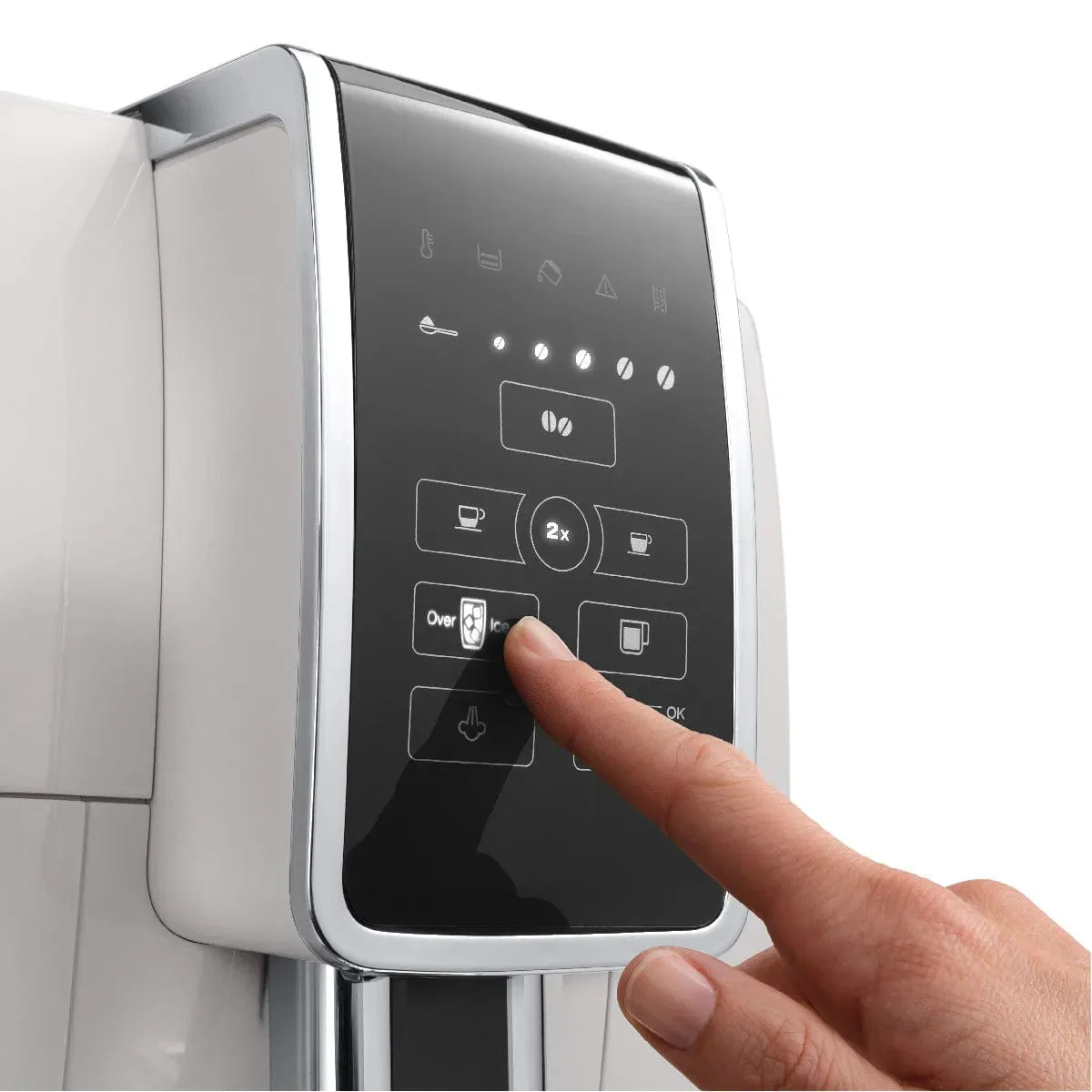 DeLonghi Dinamica Super Automatic Espresso & Coffee Machine - ECAM35020W (White)