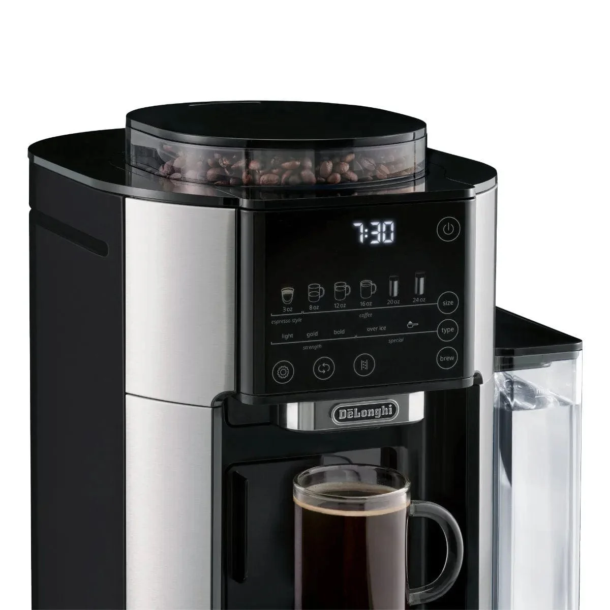 DeLonghi TrueBrew Fully Automatic Drip Coffee Machine CAM51025MB (Stainless Steel)