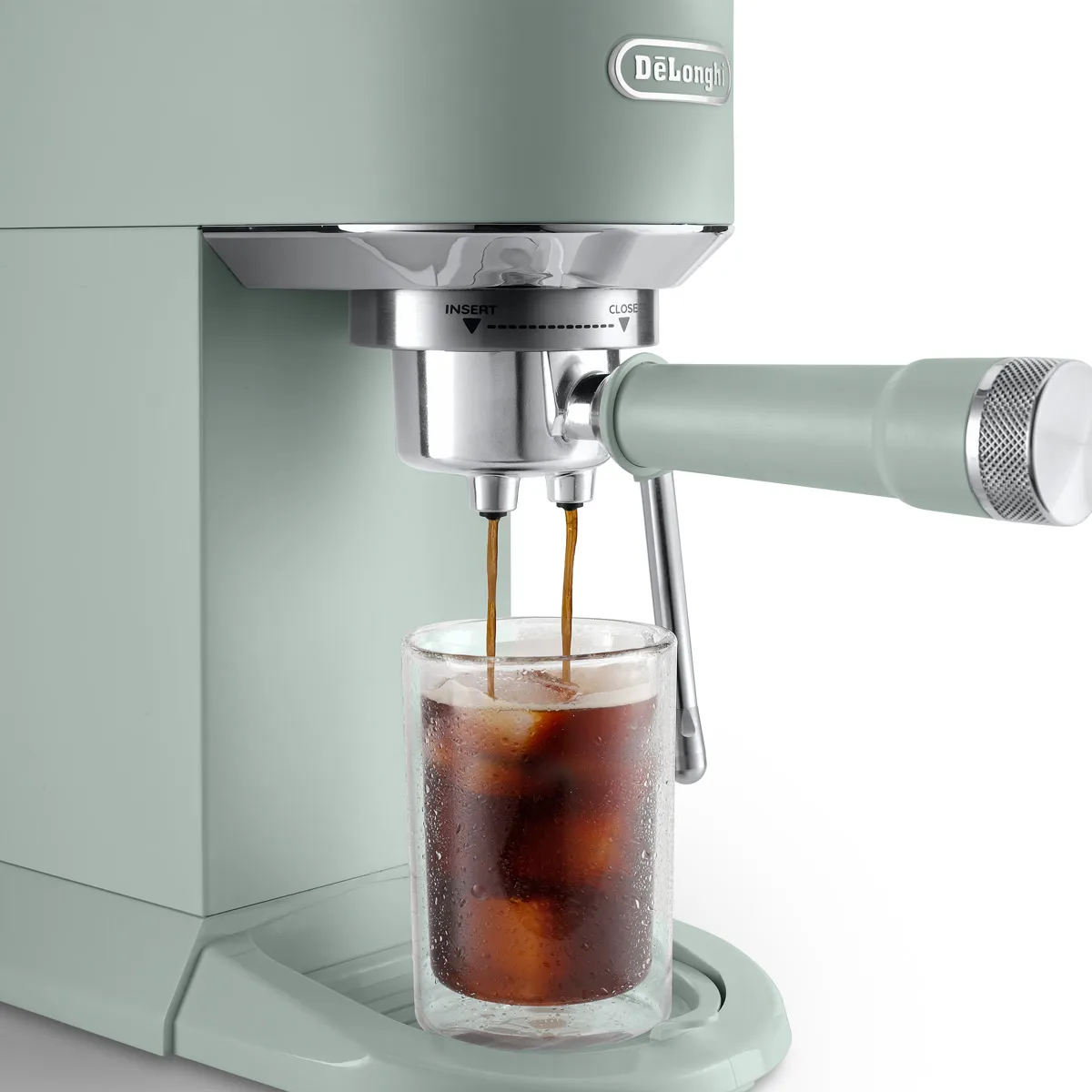 DeLonghi Dedica Duo Espresso Machine with Cold Brew EC890GR (Pistachio)