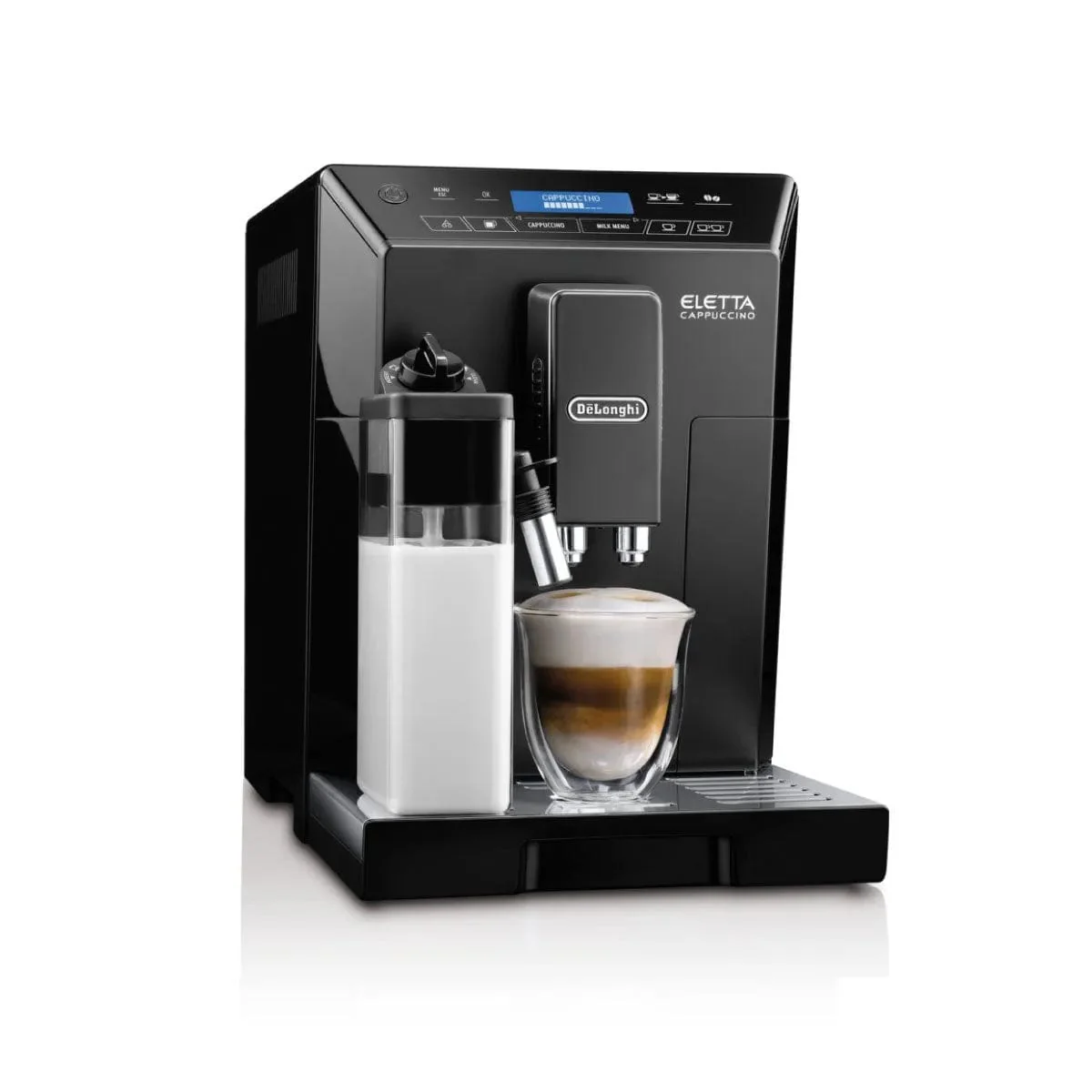 DeLonghi Eletta Cappuccino Super Automatic Espresso Machine ECAM44660B (Black) - REFURBISHED