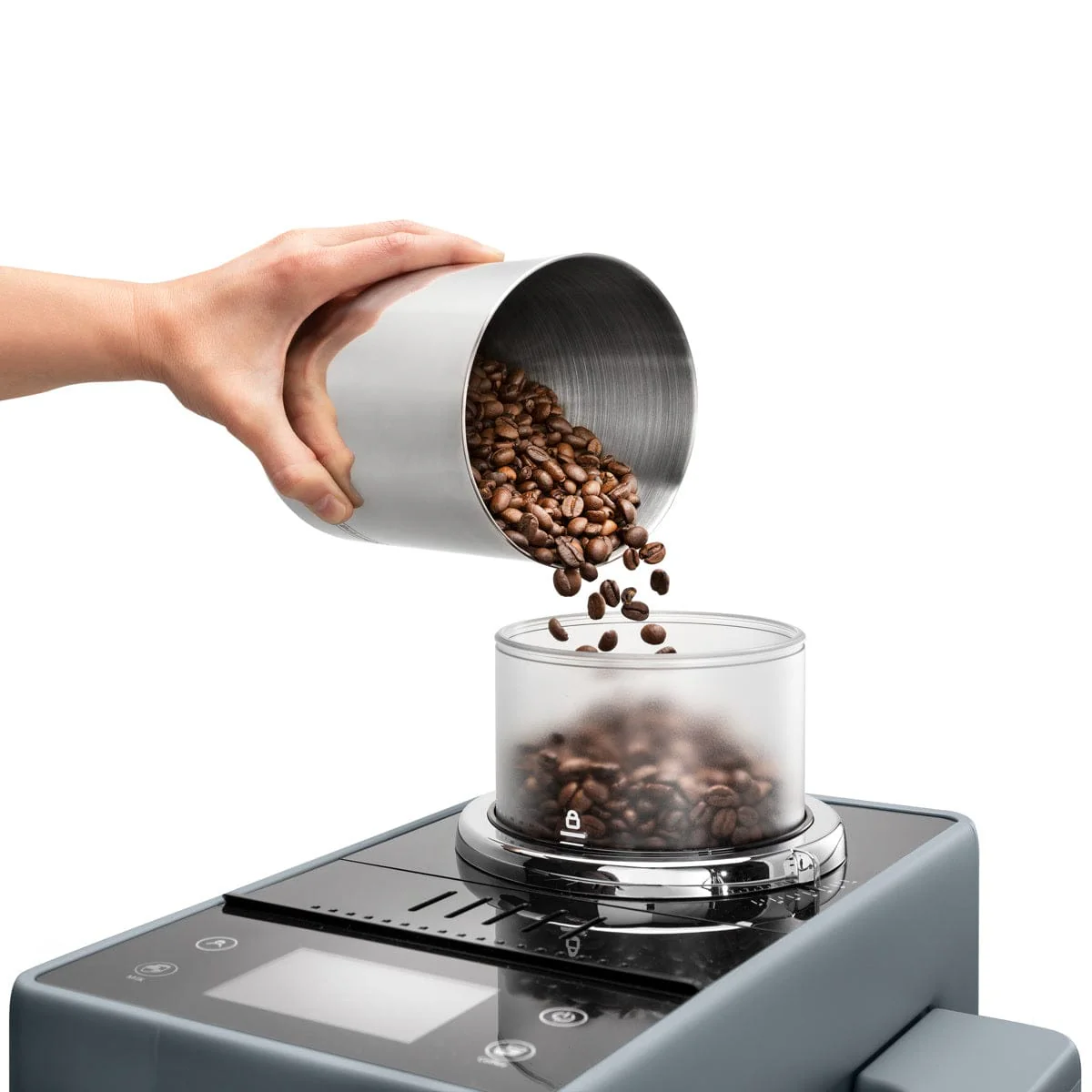 DeLonghi Rivelia Super Automatic Espresso Machine EXAM44055G (Pebble Grey)