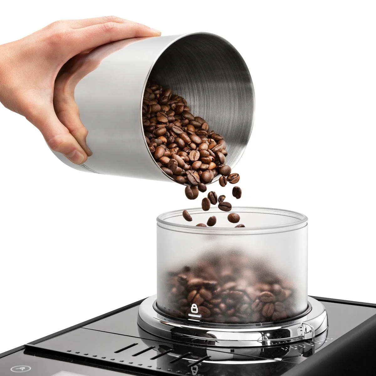 DeLonghi Rivelia Super Automatic Espresso Machine EXAM44055B (Onyx Black)