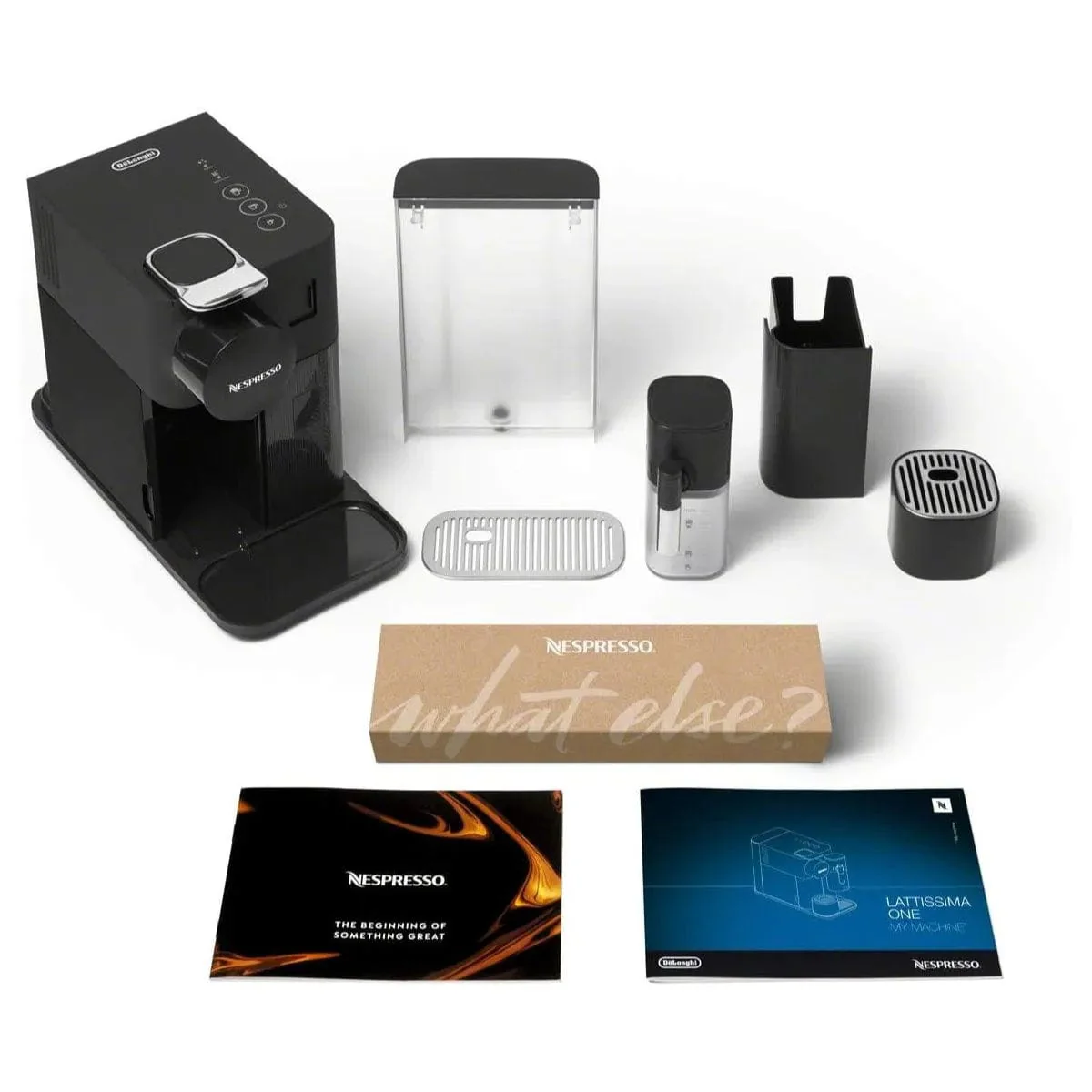 Nespresso Lattissima One Espresso Machine by De'Longhi EN510B (Shadow Black)