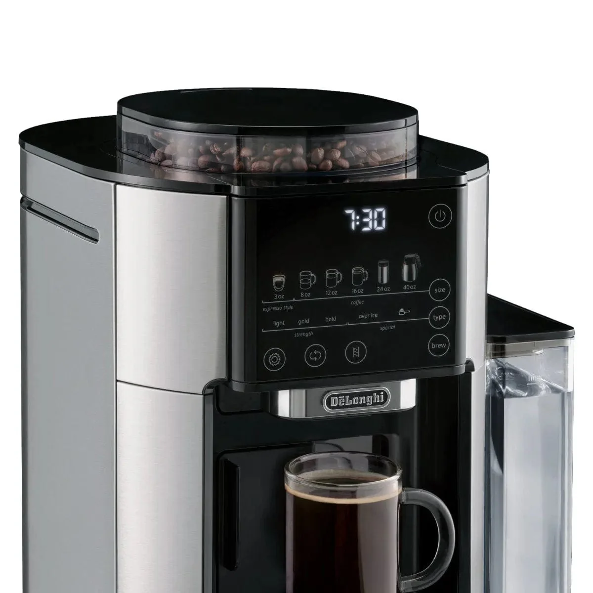DeLonghi TrueBrew Fully Automatic Drip Coffee Machine CAM51035M (Stainless Steel with Thermal Carafe)