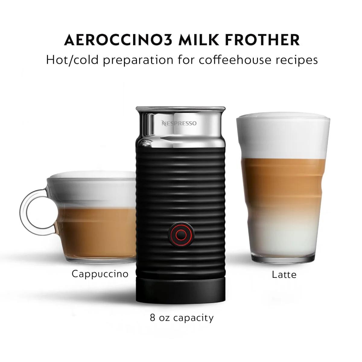 Nespresso Vertuo Next Premium Coffee and Espresso Machine with Aeroccino by De'Longhi ENV120BAE (Black with Rose Gold)