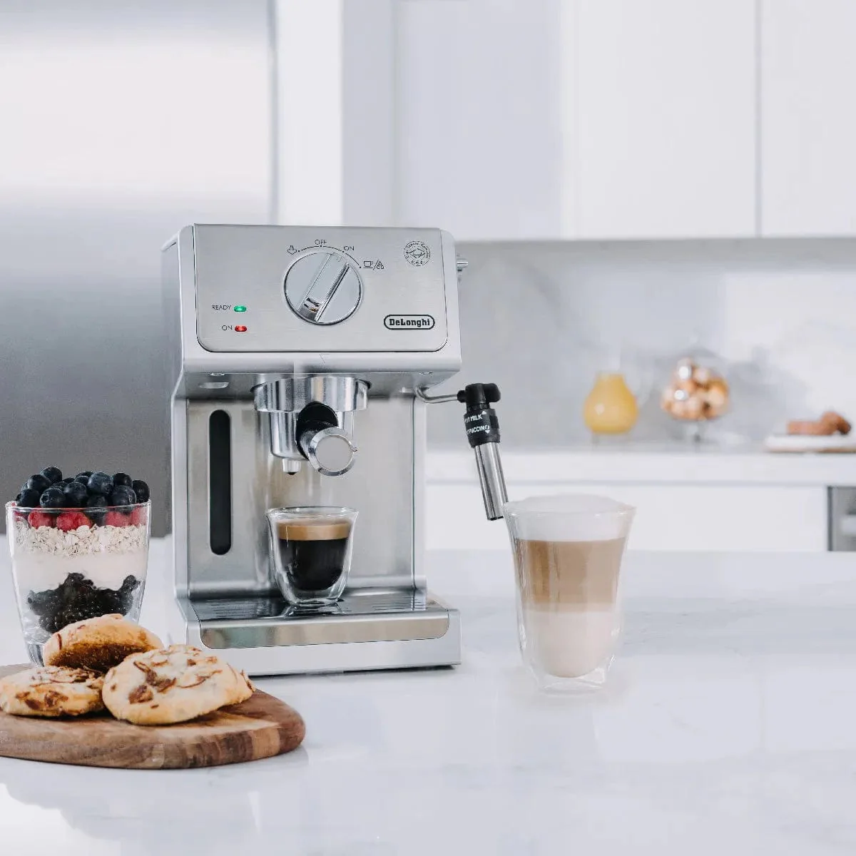 DeLonghi 15 Bar Espresso & Cappuccino Machine ECP3630 (Stainless Steel)