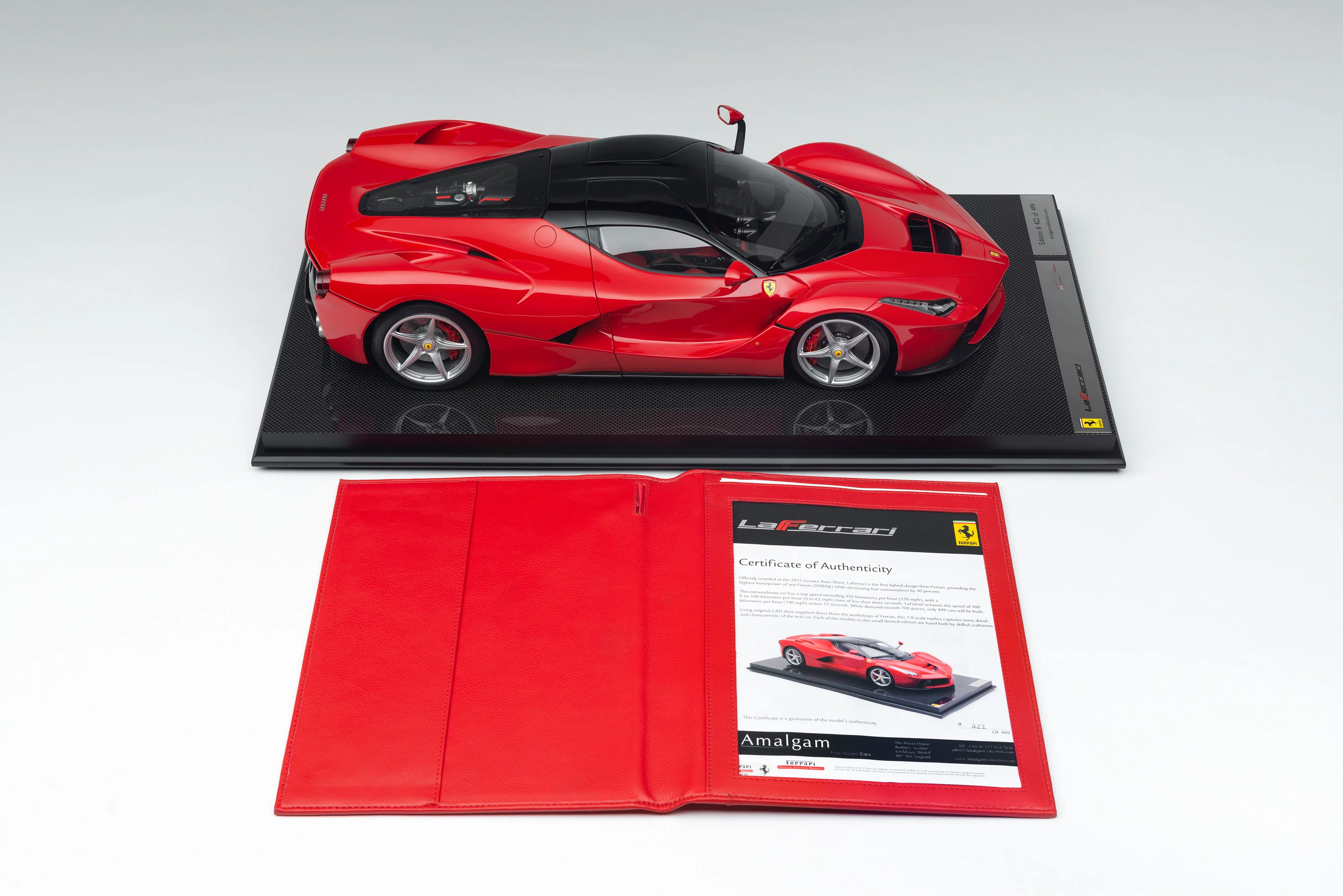 Amalgam Collection-Ferrari LaFerrari 1:8 SCALE | Limited Edition in Red