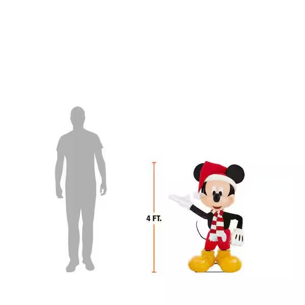 4 ft. Animated Holiday Mickey Mouse A5