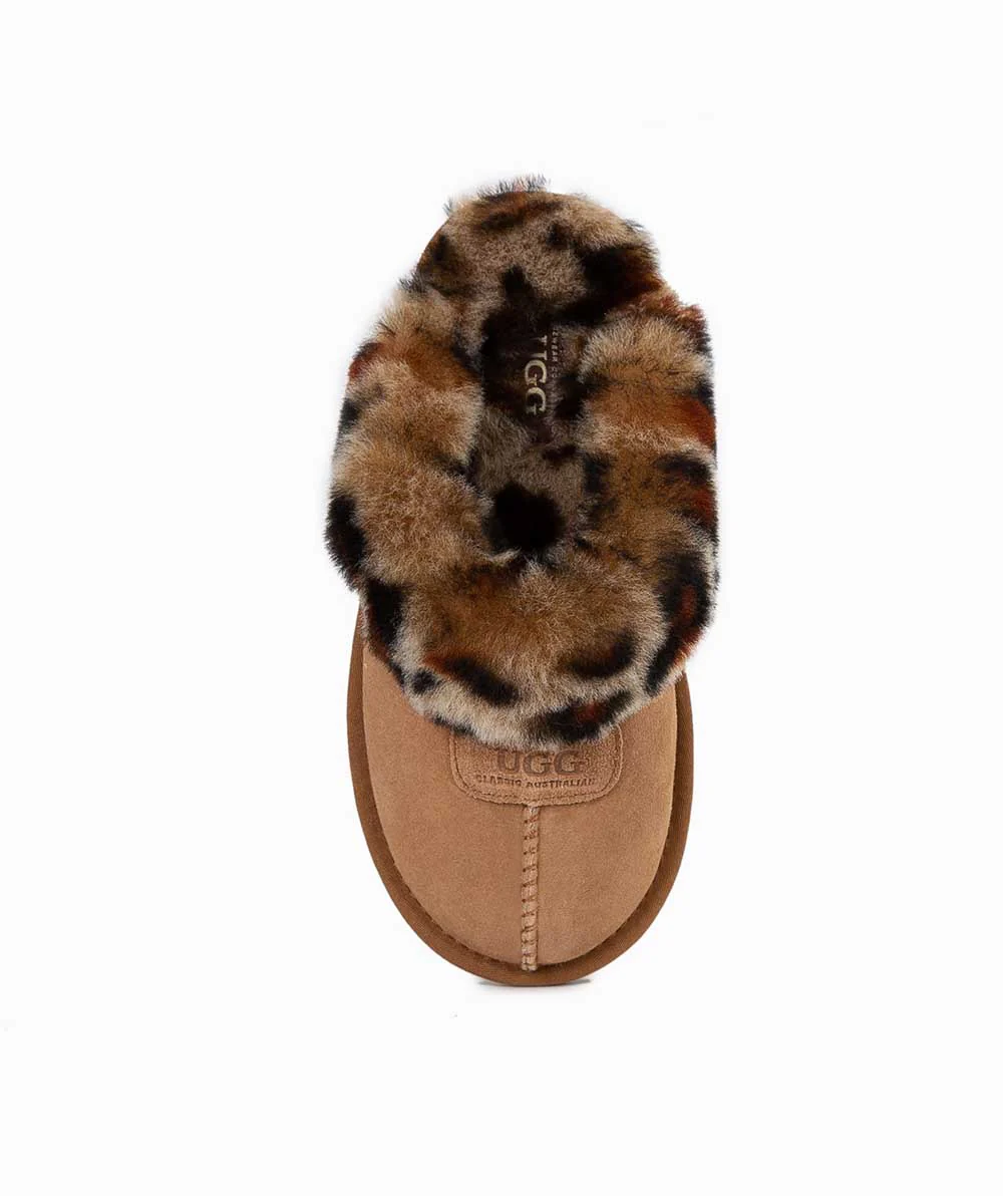 Kid's UGG Leopard Scuff