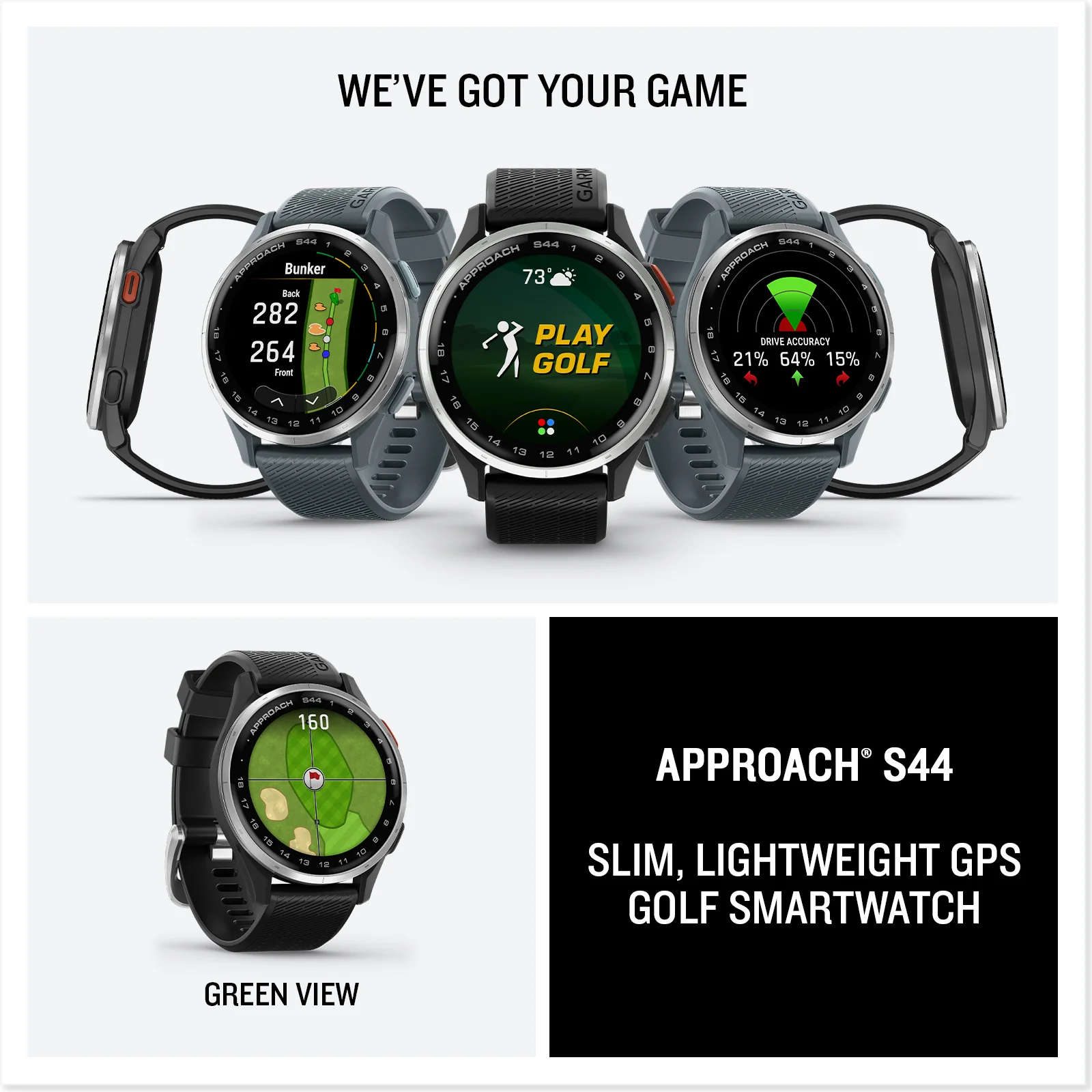 Garmin Approach S44 GPS Golf Smartwatch