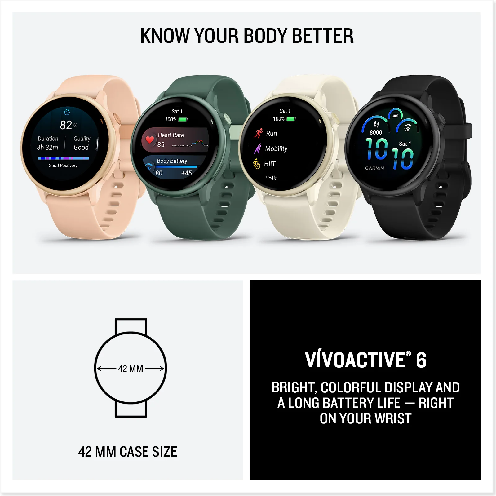 Garmin Vivoactive 6 Fitness Smartwatch with GPS + AMOLED