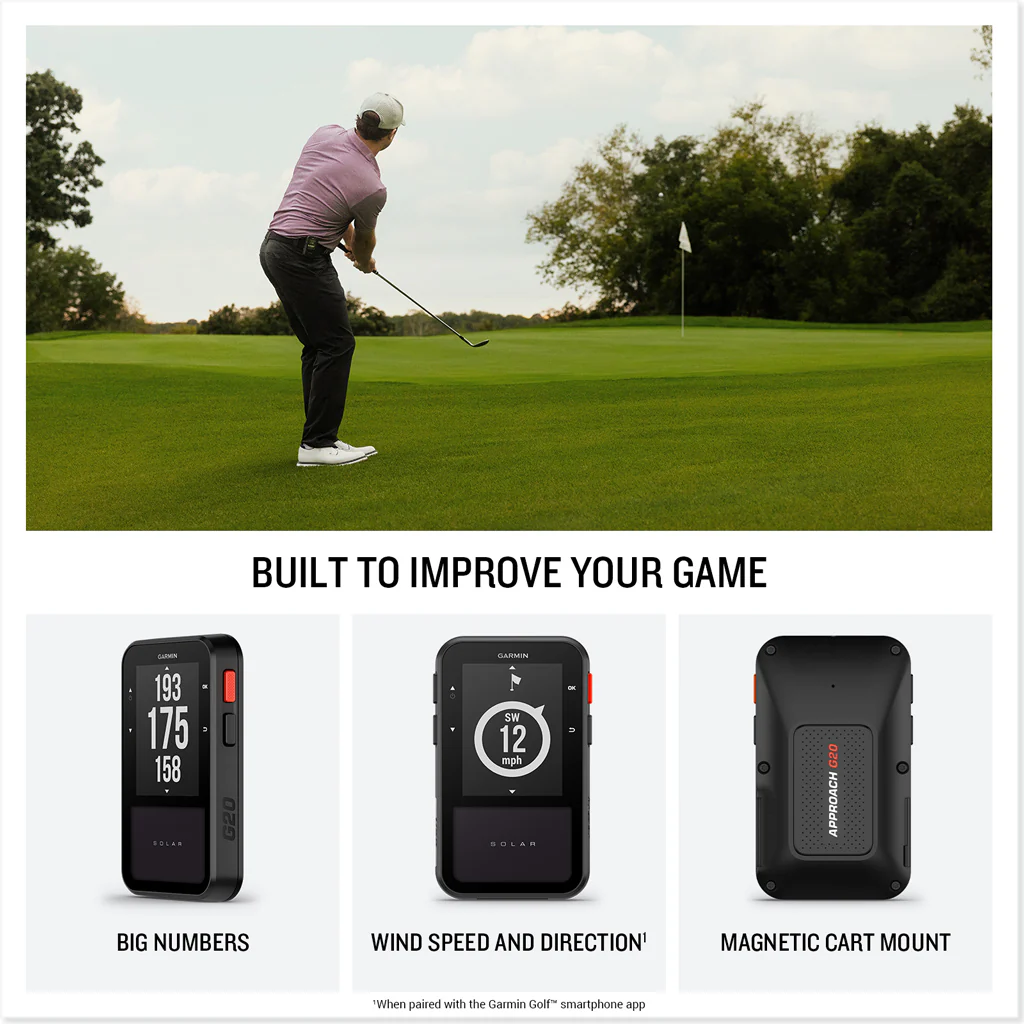 Garmin Approach G20 Solar GPS Golf Handheld