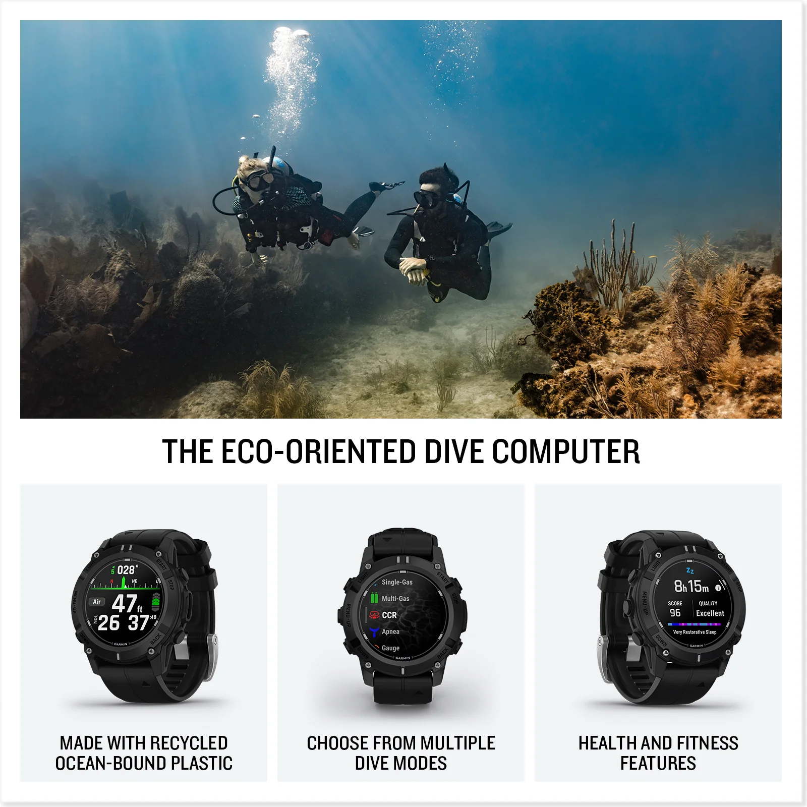Garmin Descent G2 – GPS Dive Smartwatch with AMOLED Display