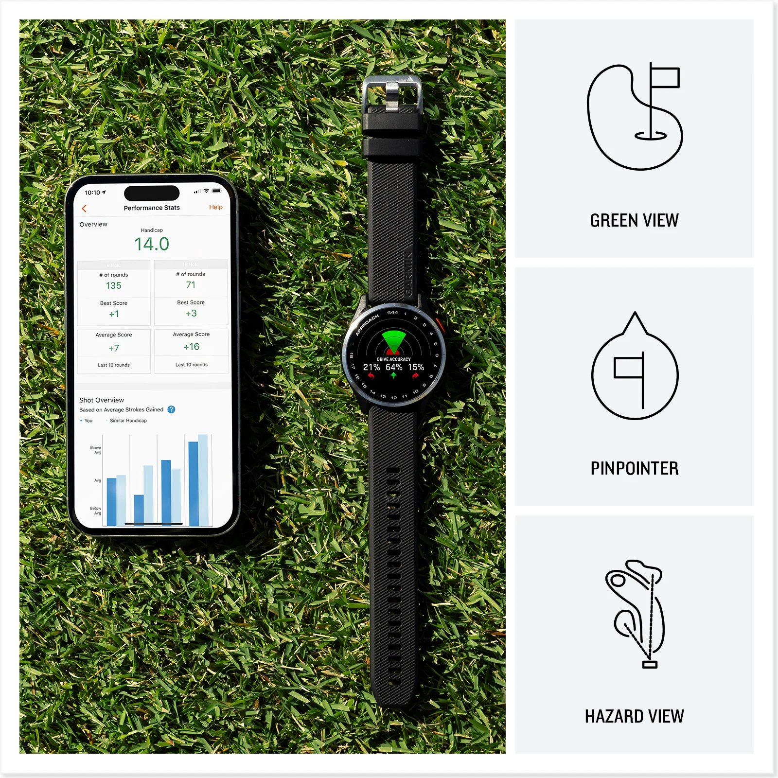 Garmin Approach S44 GPS Golf Smartwatch