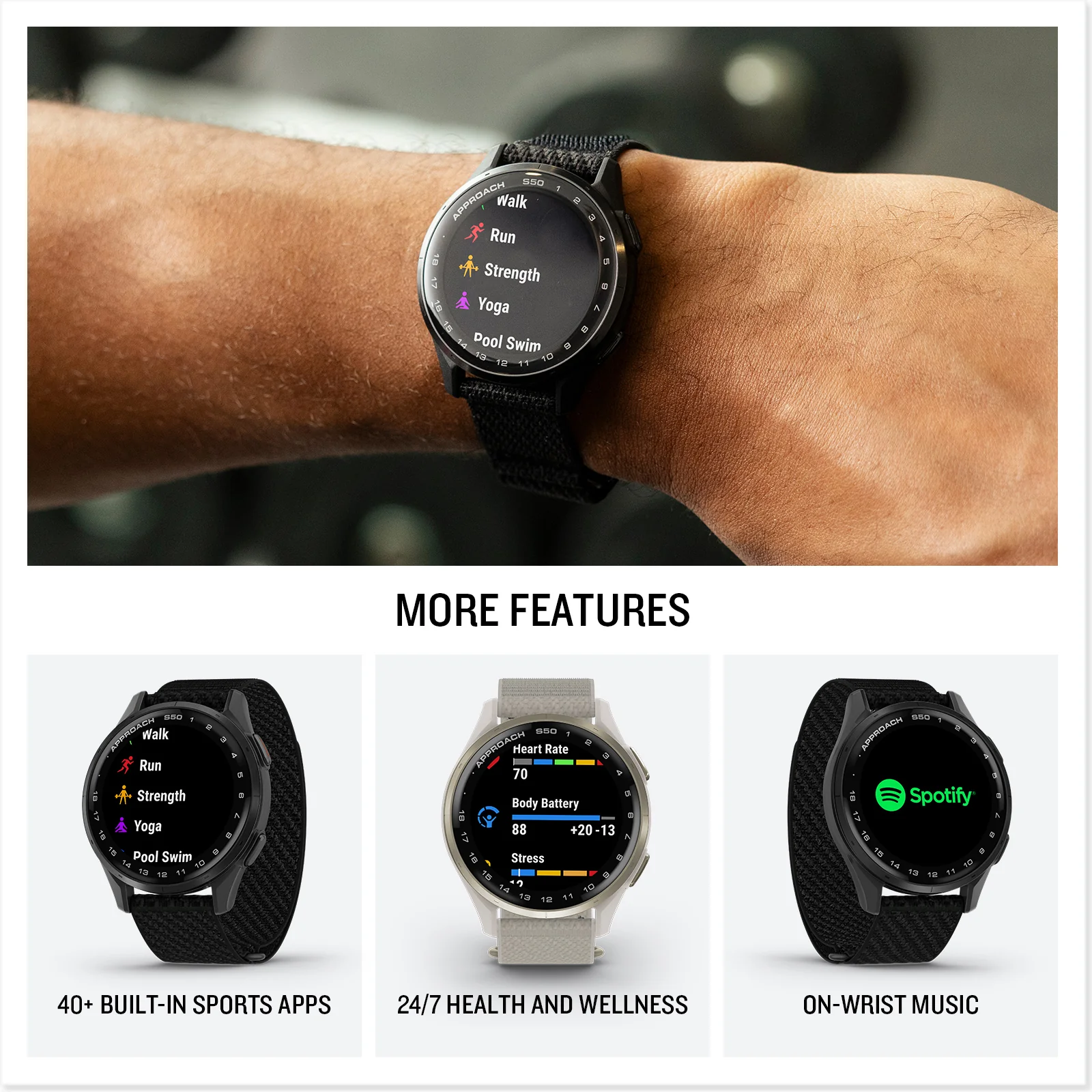 Garmin Approach S50 GPS Golf Smartwatch