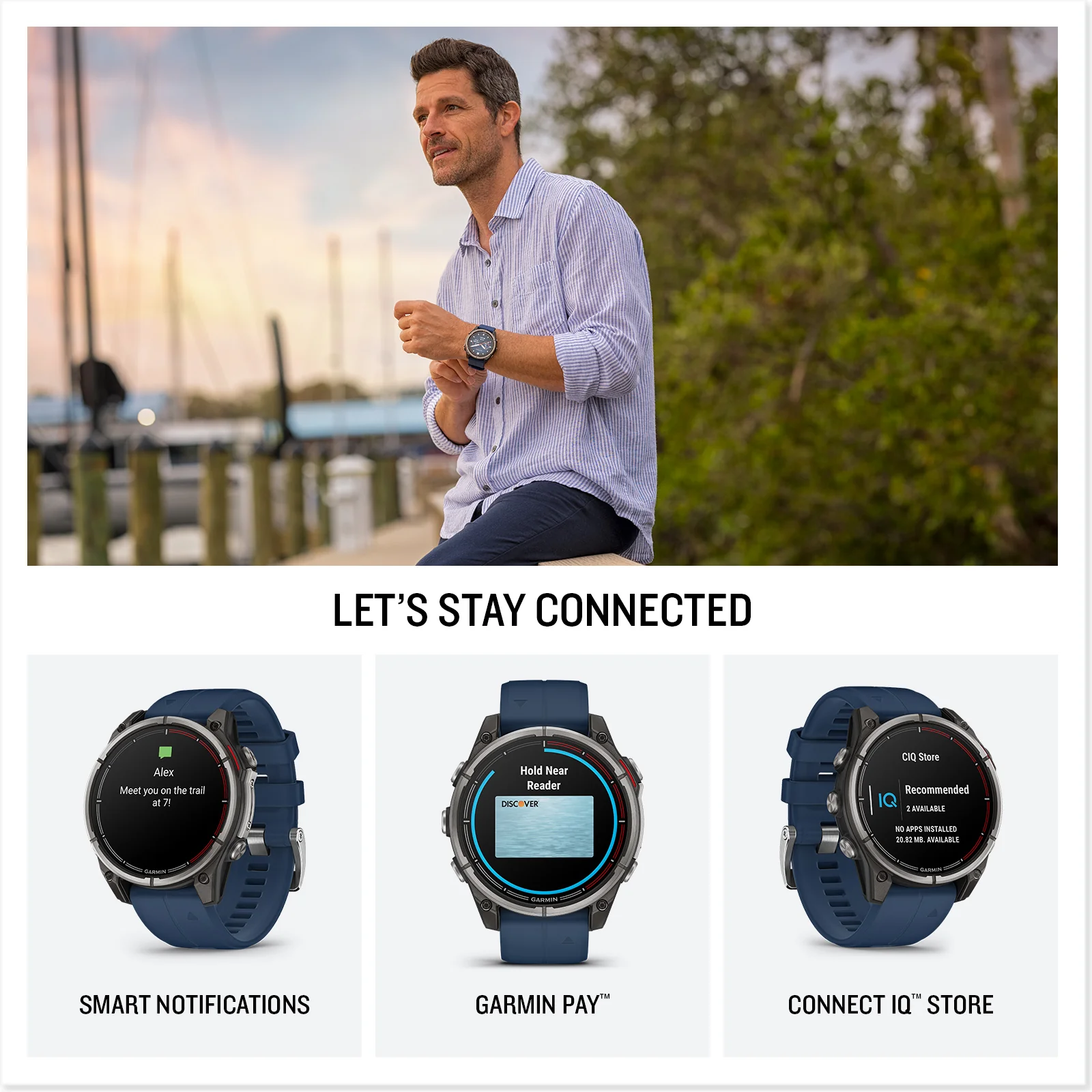 Garmin Quatix 8 AMOLED Marine GPS Smartwatch