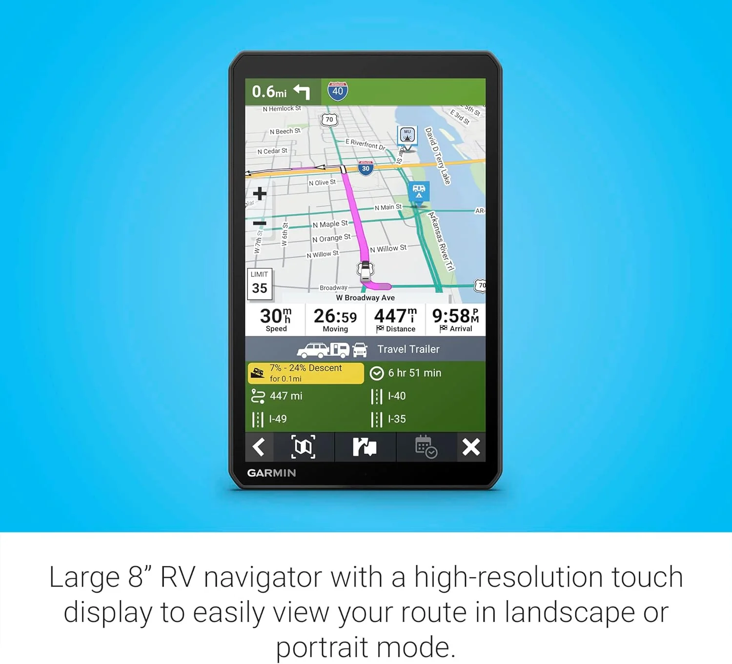 Garmin RV 895 RV MT-S GPS Navigator