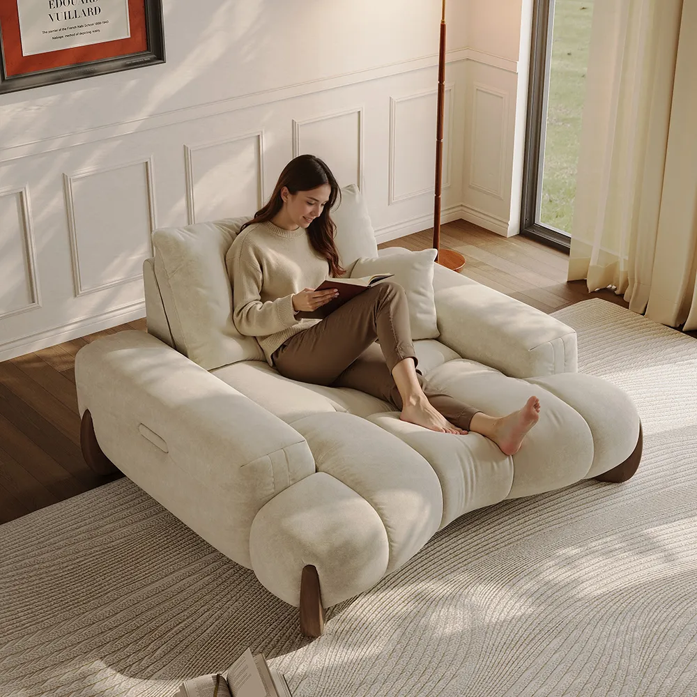 Modern  Sofa with Adjustable Cushions and Deep Seat