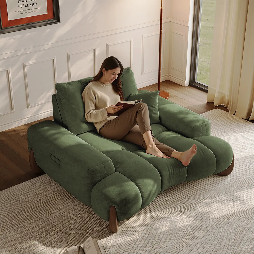 Modern  Sofa with Adjustable Cushions and Deep Seat