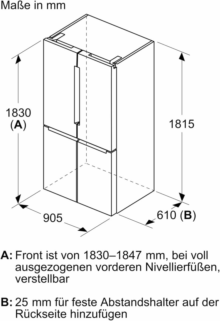 Bosch KFN96VPEA Series 4 Fridge-Freezer