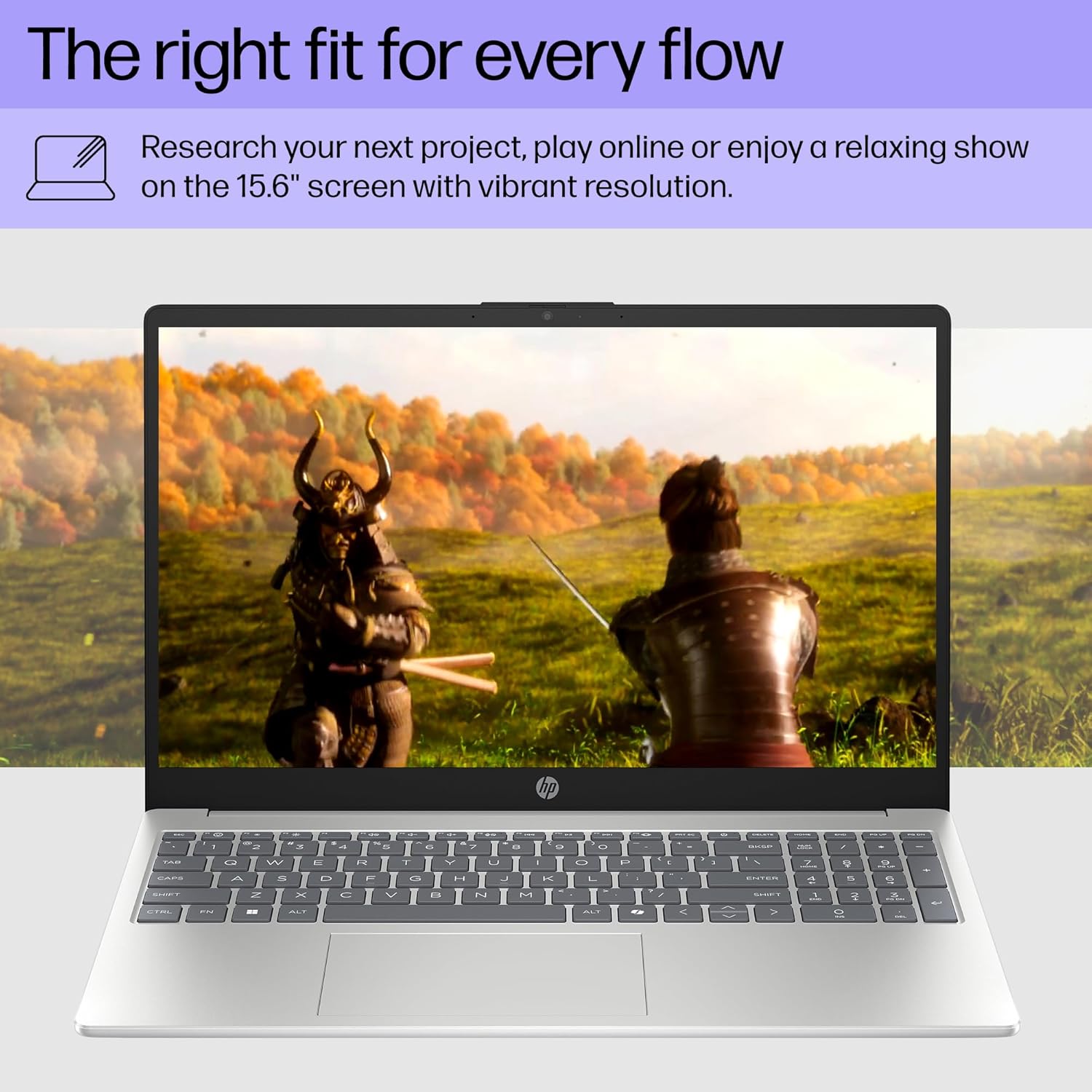 HP 15.6 inch Laptop, HD Touchscreen Display,Windows 11 Home, Natural Silver