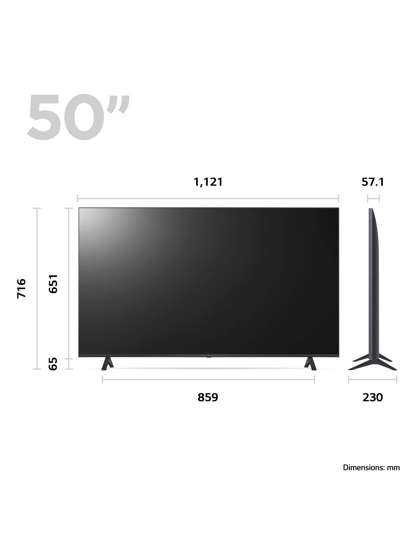 UR78 LED 50 Inch 4K Ultra HD HDR Smart TV 2023
