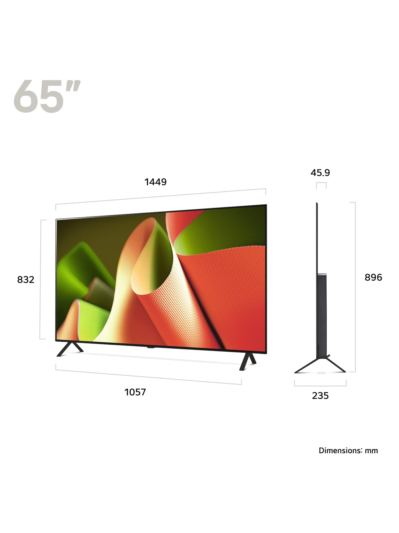 OLED B46 65 Inch 4K Smart TV 2024