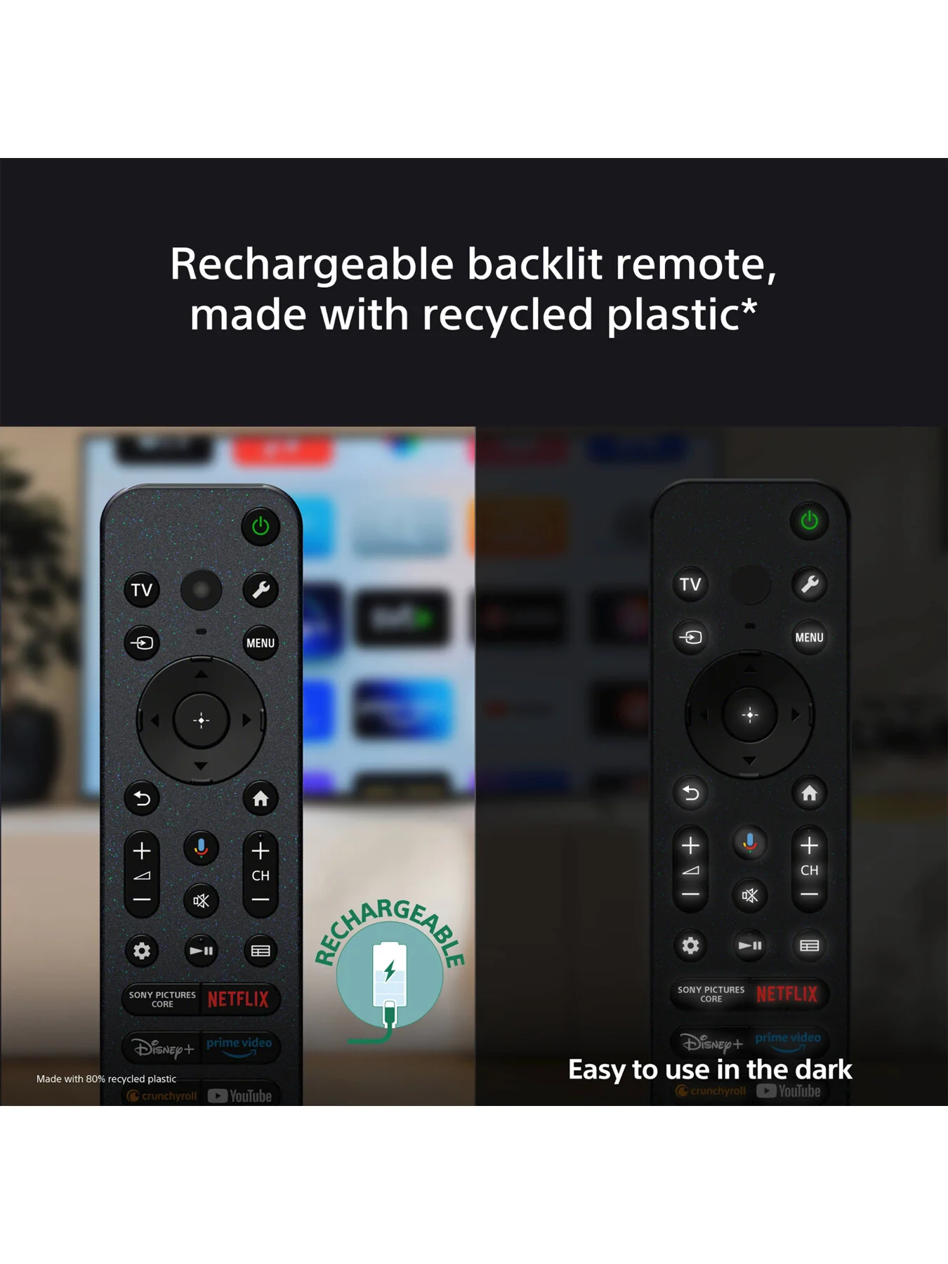 Bravia 8 K65XR80PU OLED 65 Inch 4k HDR Google Smart TV Acoustic Surface Audio Chromecast and Apple Airplay 2024