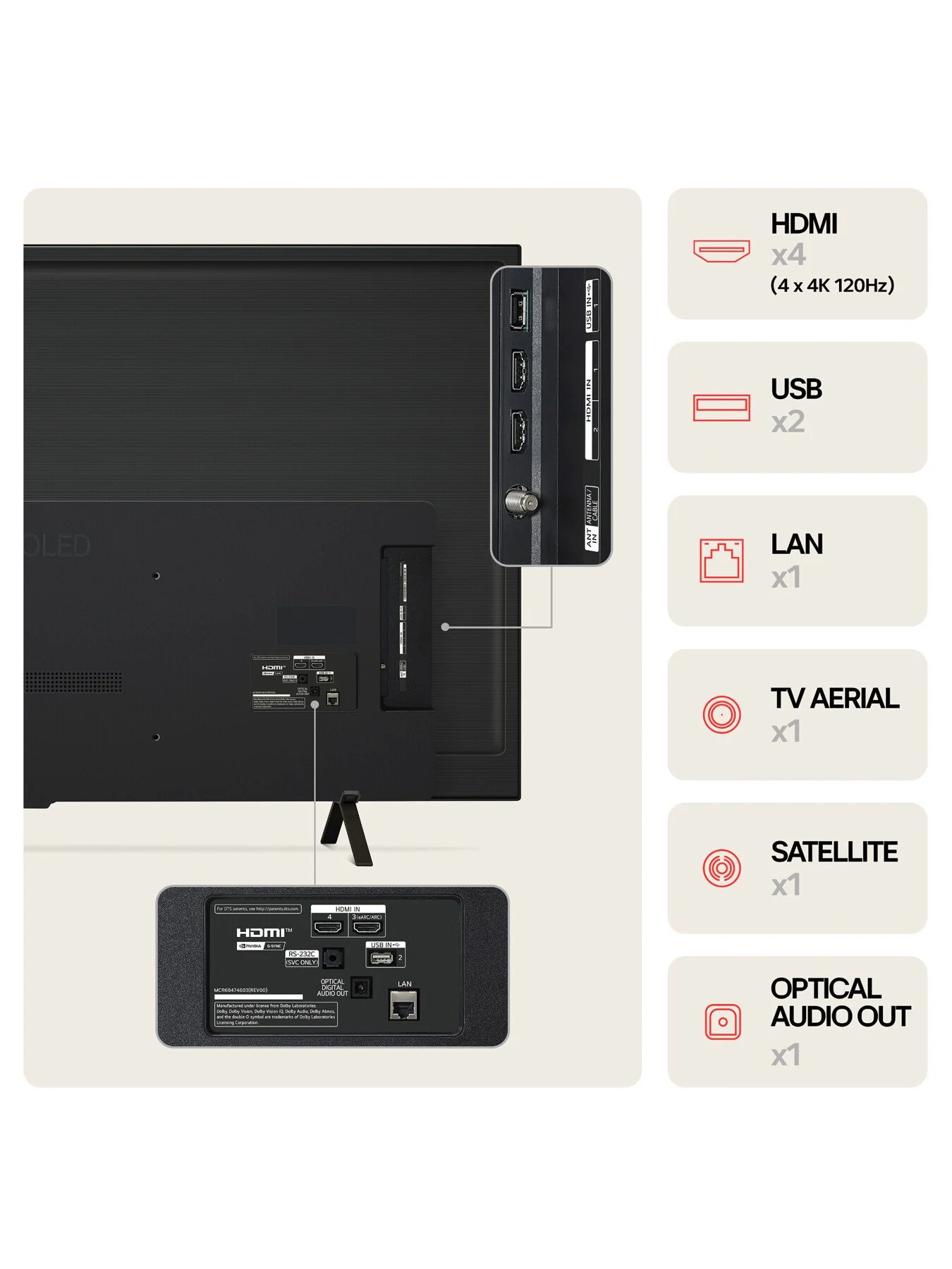 OLED B46 65 Inch 4K Smart TV 2024