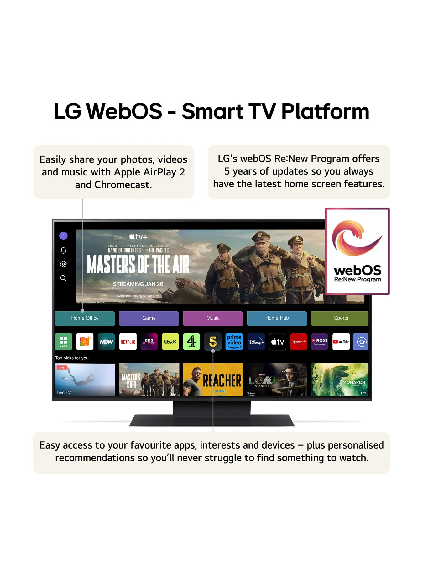 UT91 43 Inch LED 4K Smart TV 2024