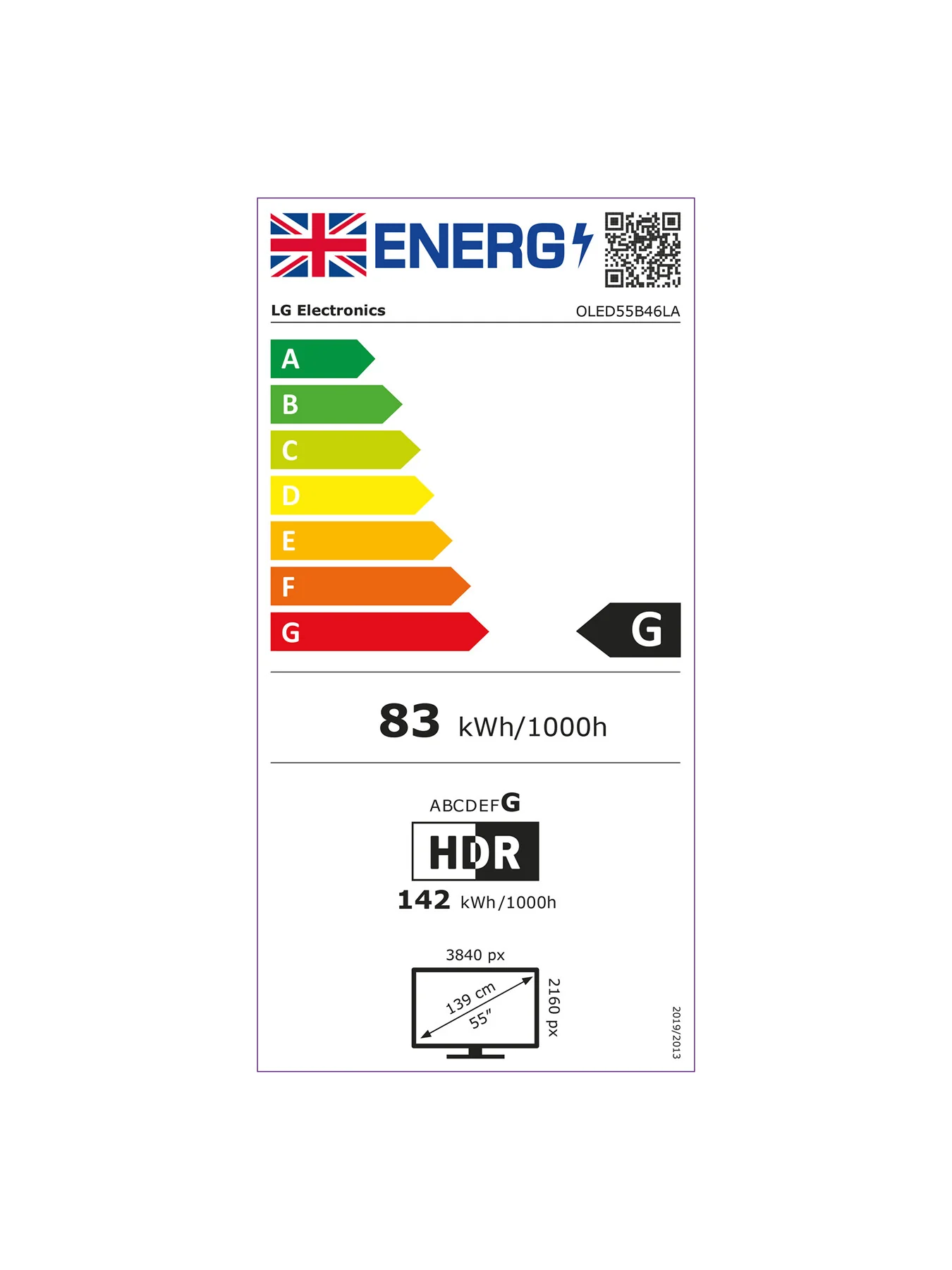 OLED B46 55 Inch 4K Smart TV 2024