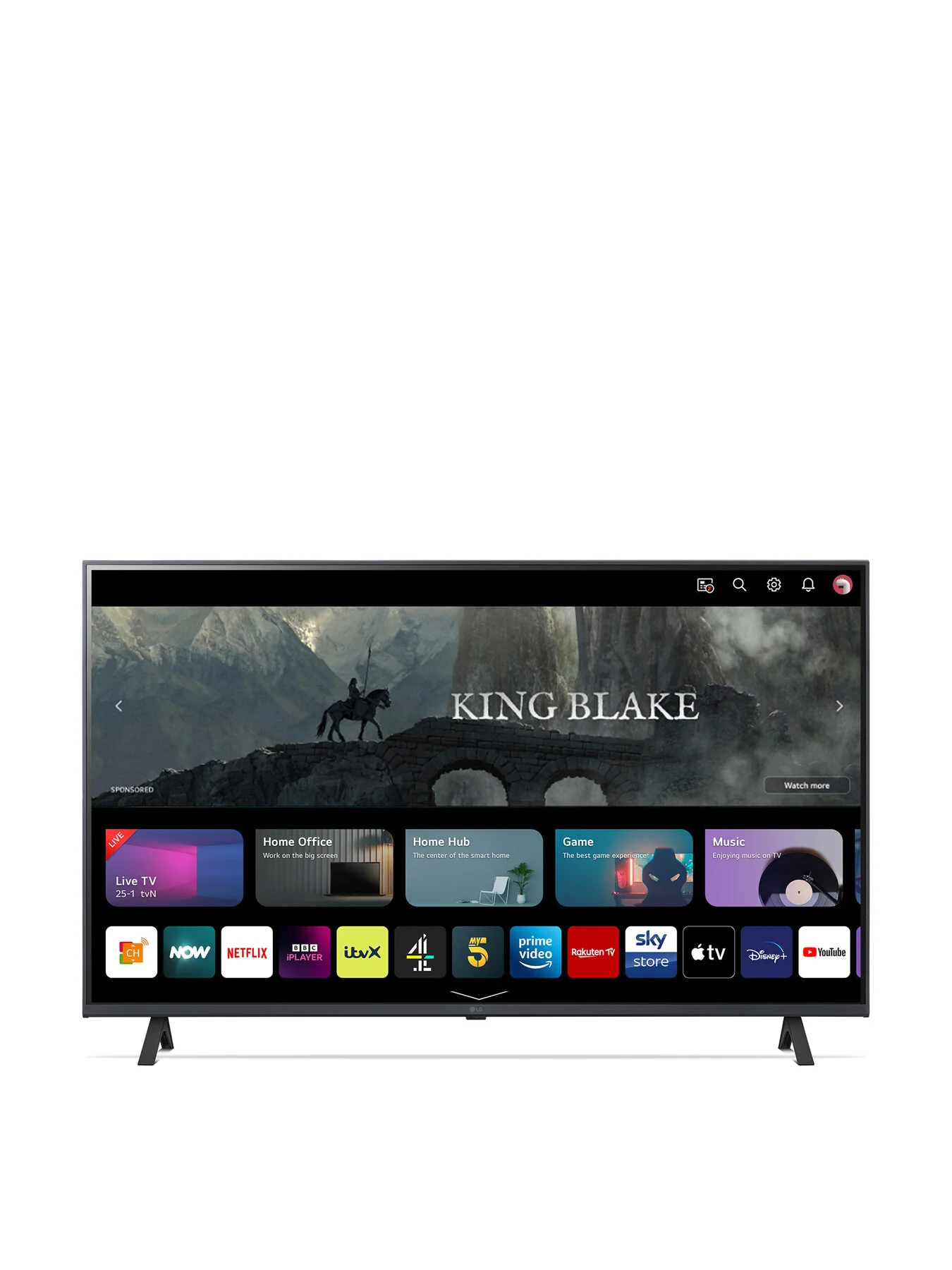 UR78 LED 43 Inch 4K Ultra HD HDR Smart TV 2023