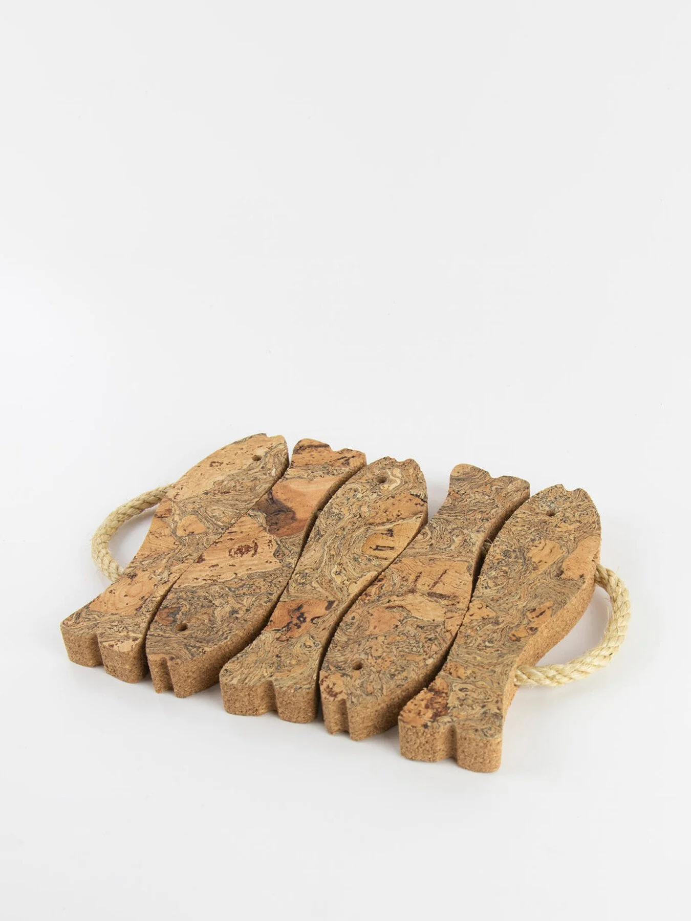 Ice Grey Cork 5 Fish Trivet