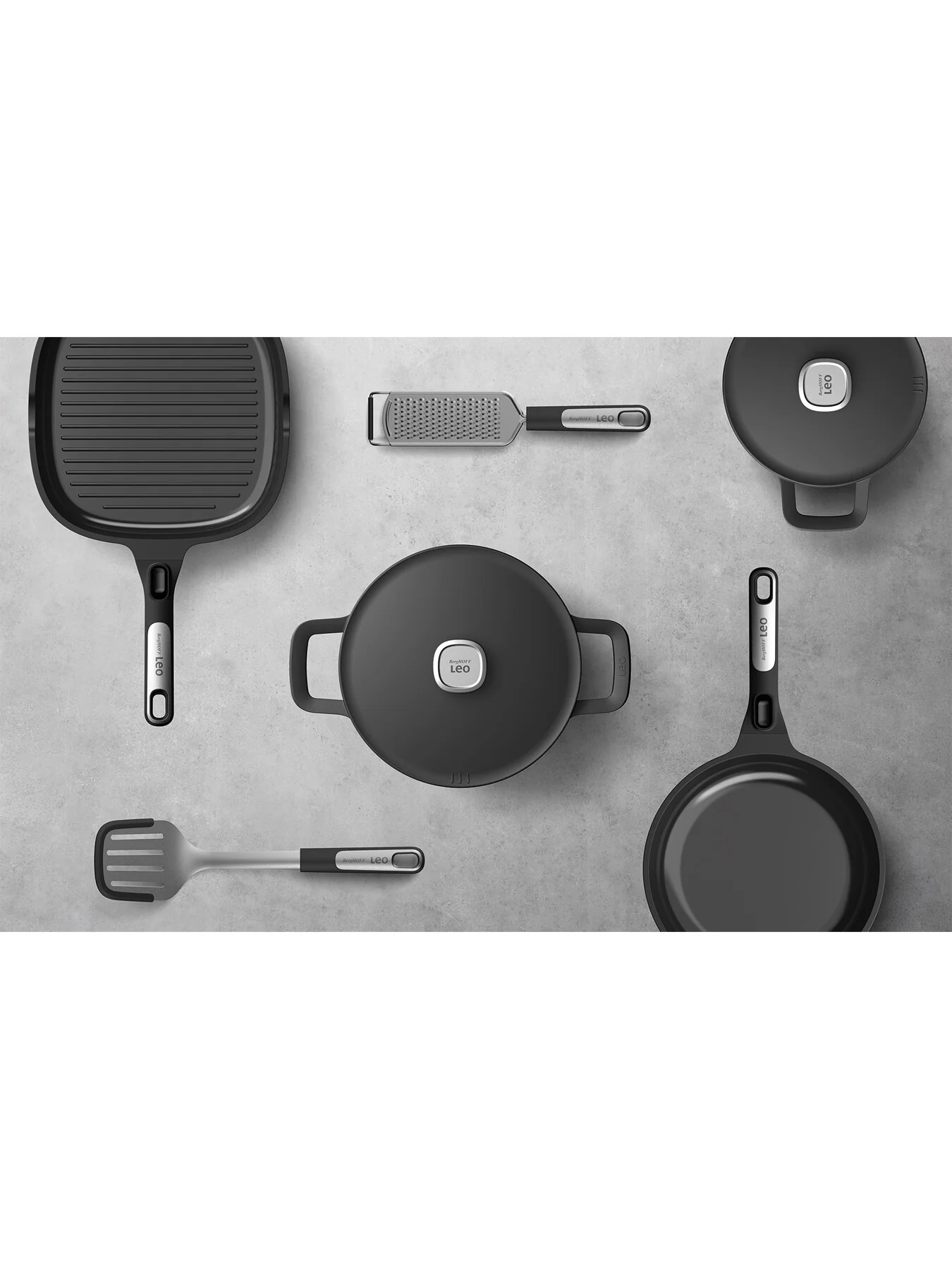 LEO Phantom Recycled Cast Aluminium Frying Pan with Detatchable Handle