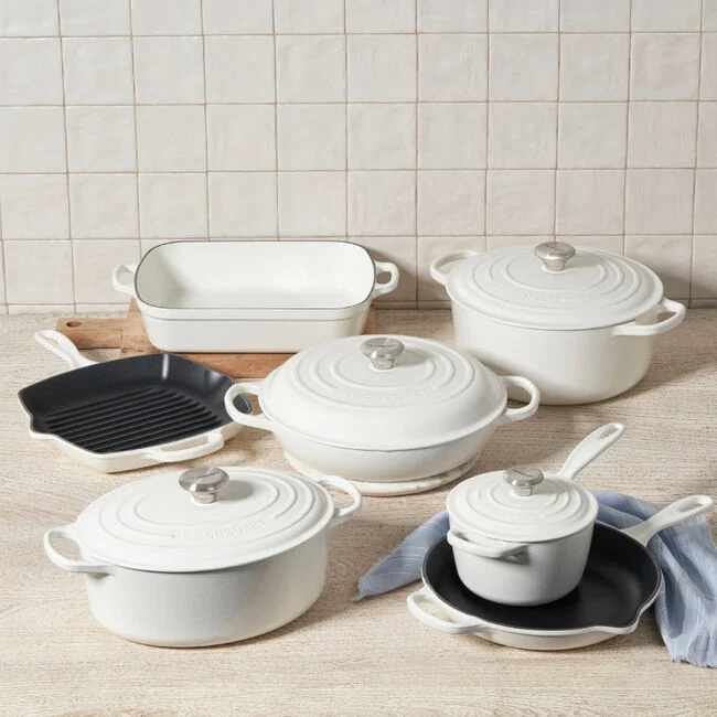 【Limited-Time Sale】Signature Enameled Cast Iron 11-Piece Ultimate Cookware Set