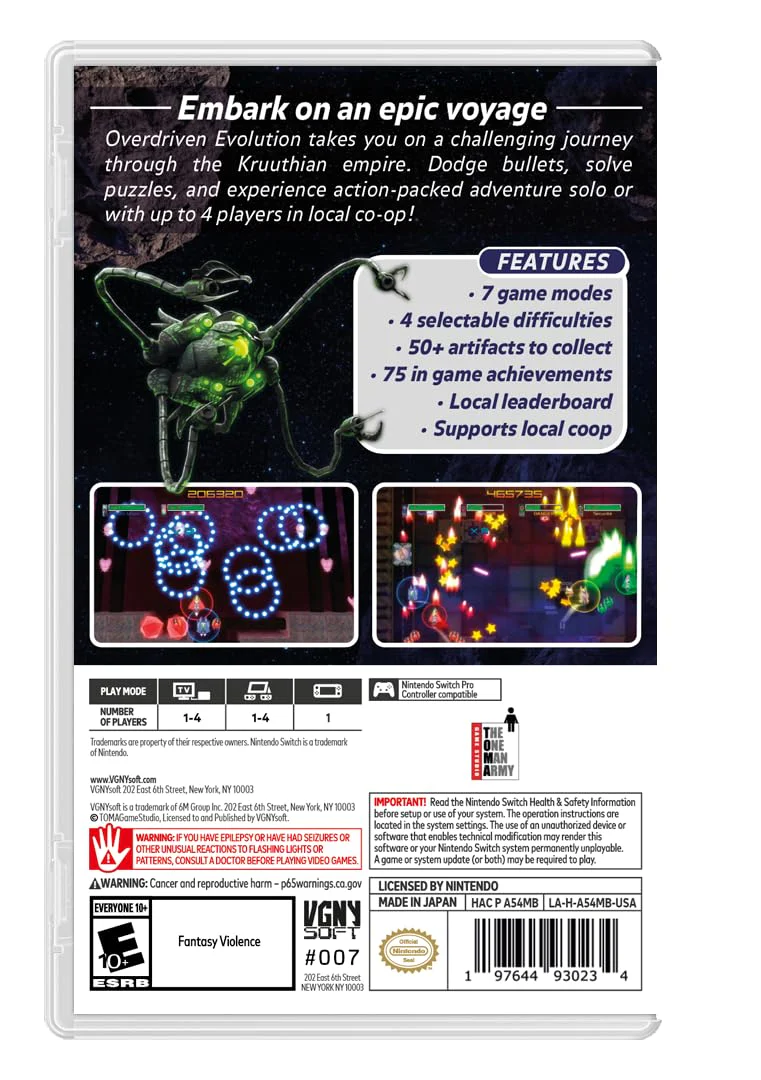 Overdriven Evolution Nintendo Switch
