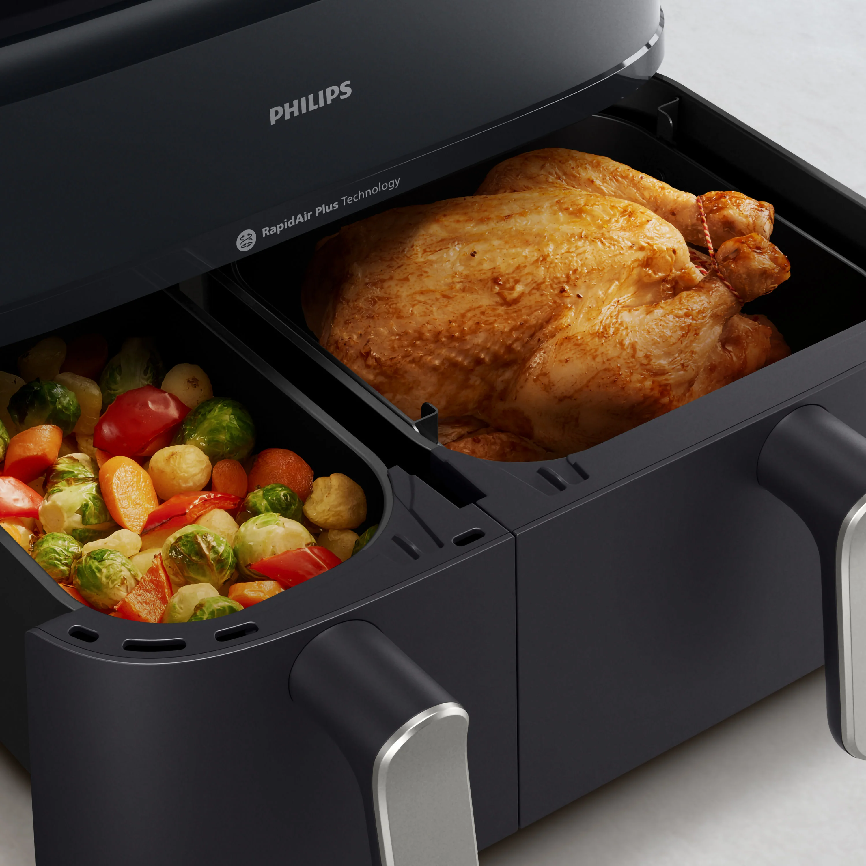 Philips Airfryer 5000 Series Dual Basket with Steam