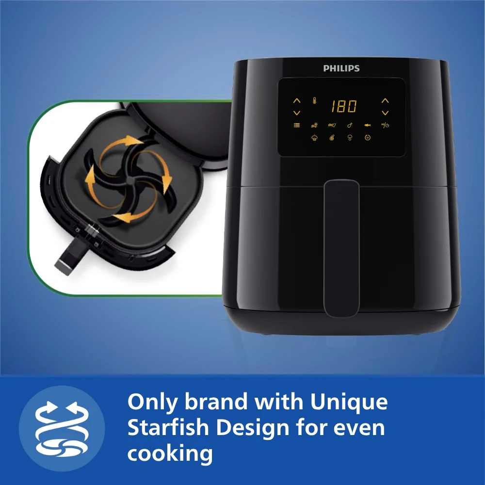 Philips Digital 4.1 Litre Airfryer with Rapid Air Technology - HD9252/90