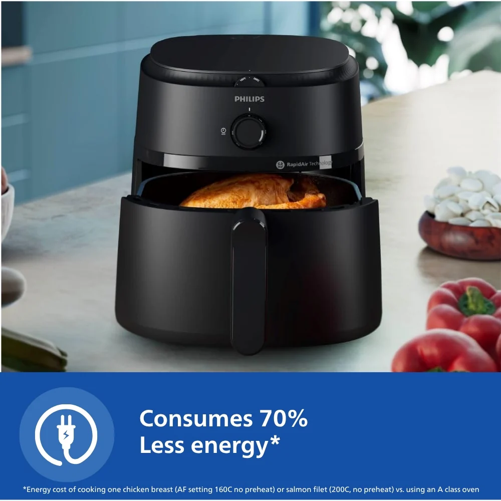 Philips 6.2L Extra Large Airfryer with Rapid Air Tech - Up to 90% Less Fat - NA130/00